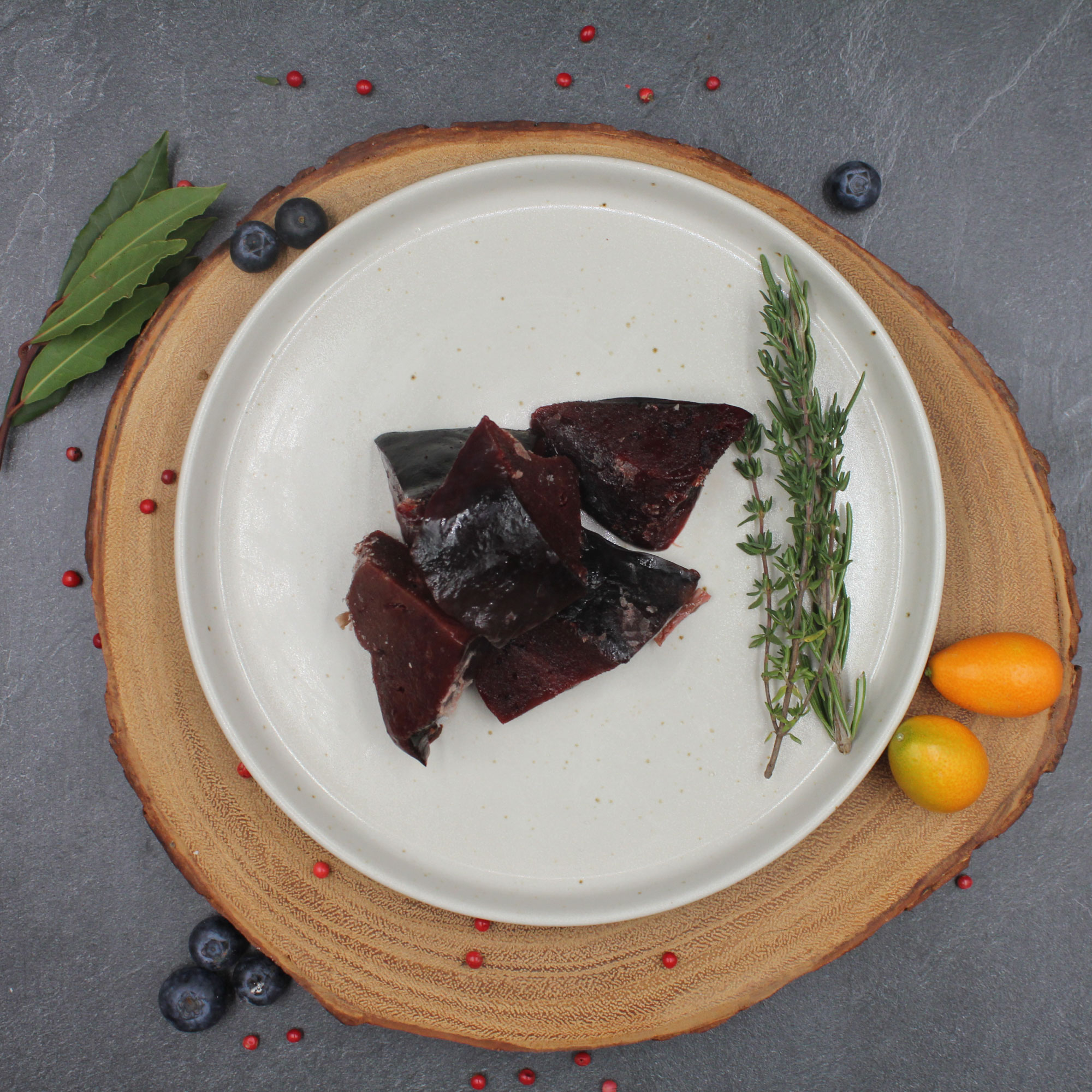 Bio Ziegenleber geschnitten