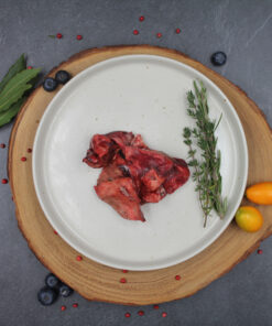 Bio Ziegenlunge geschnitten