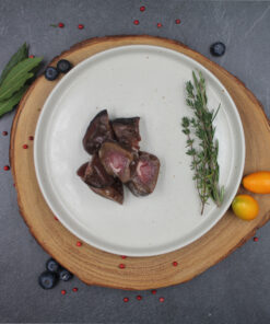 Bio Ziegenniere geschnitten