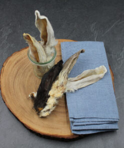 Kaninchenohren mit Fell