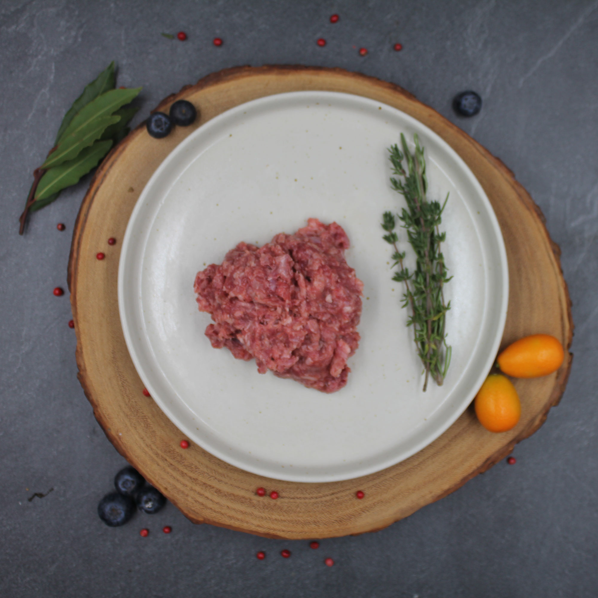 Bio Hähnchenkarkasse gewolft